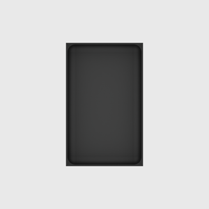 Large tray organiser – 8x5 (236 × 147.5 mm) in Charcoal Black