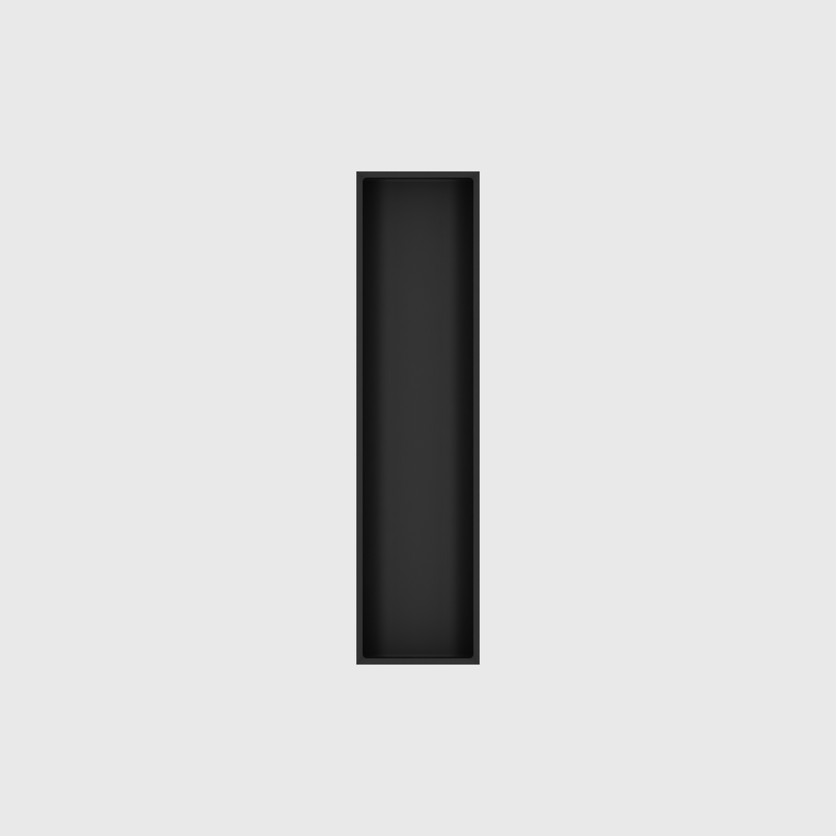 Long Cutlery Box 8x2 in Charcoal Black