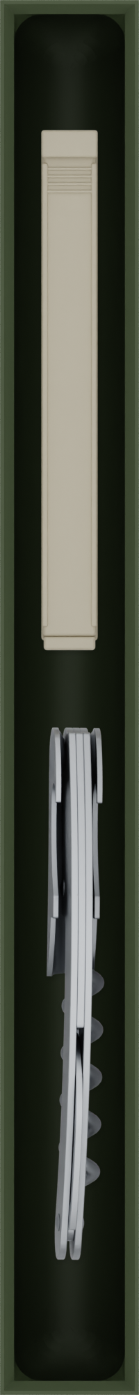 10×1 organiser with corkscrew, bag clip — OliveGreen