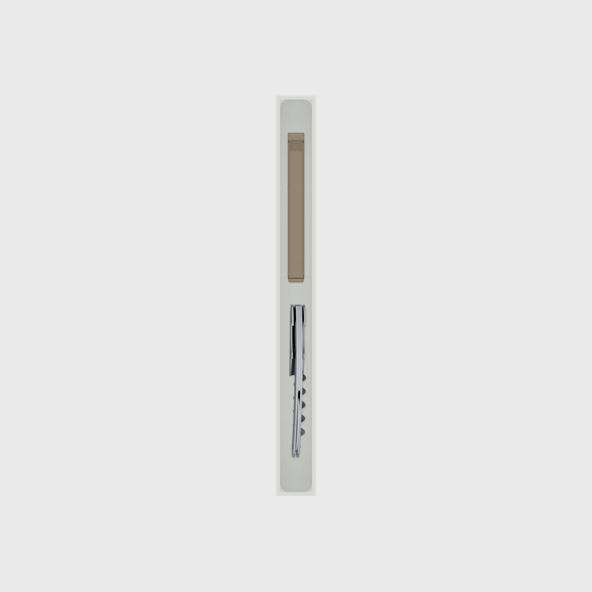 10×1 organiser with corkscrew, bag clip — CottonWhite
