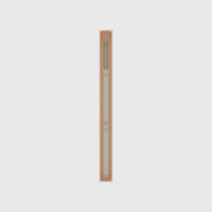 Long strip organiser – 11×1 (324.5 × 29.5 mm) in Army Beige, shown with sealing clips. Top view.