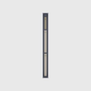 Long strip organiser – 11×1 (324.5 × 29.5 mm) in Fossil Grey, shown with sealing clips. Top view.