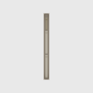Long strip organiser – 11×1 (324.5 × 29.5 mm) in Muted White, shown with sealing clips. Top view.