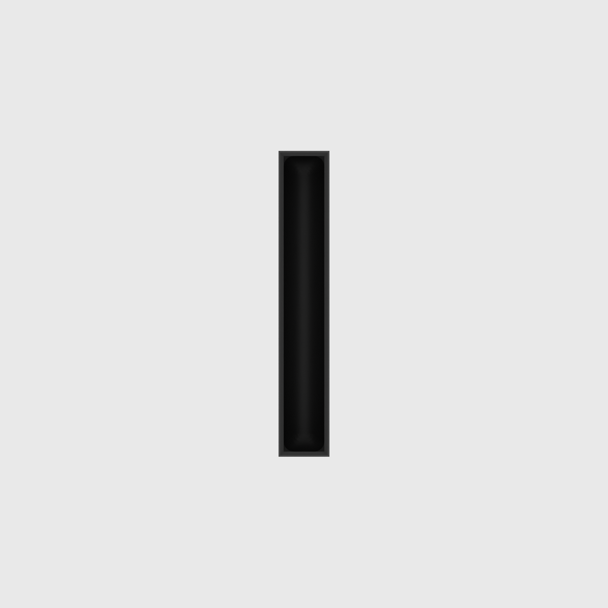 Long strip organiser – 6x1 (177 × 29.5 mm) in Charcoal Black
