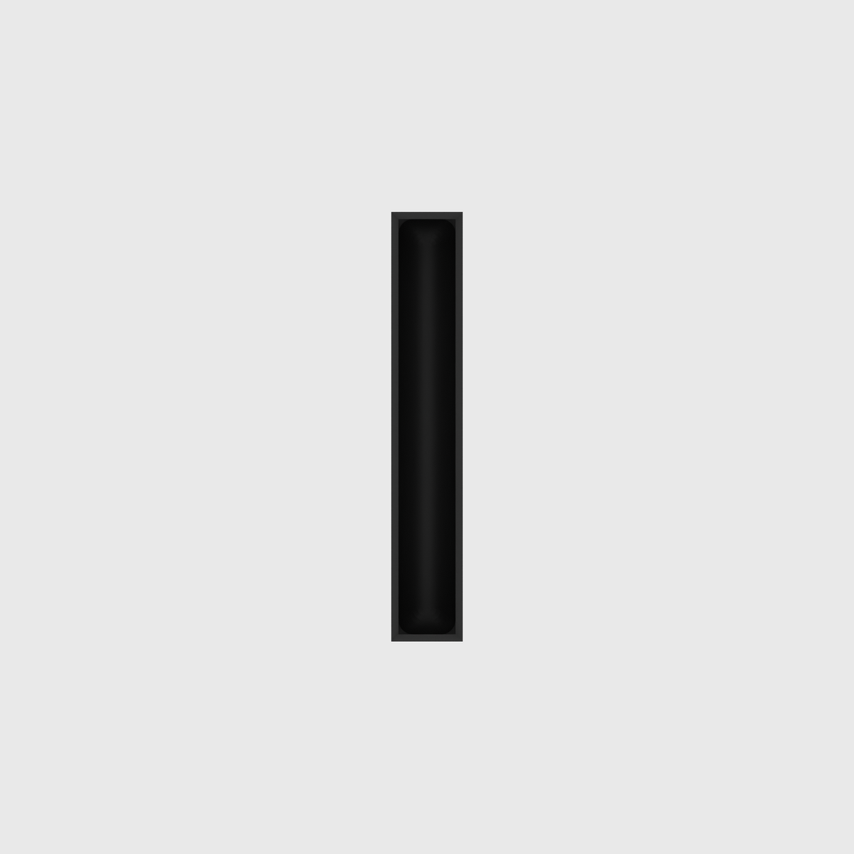 Long strip organiser – 6x1 (177 × 29.5 mm) in Charcoal Black