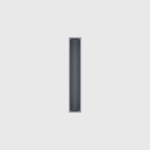 Long strip organiser – 6x1 (177 × 29.5 mm) in Fossil Grey