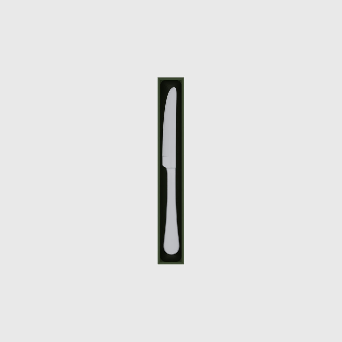 Long strip organiser – 7x1 (206.5 × 29.5 mm) — example contents in Olive Green