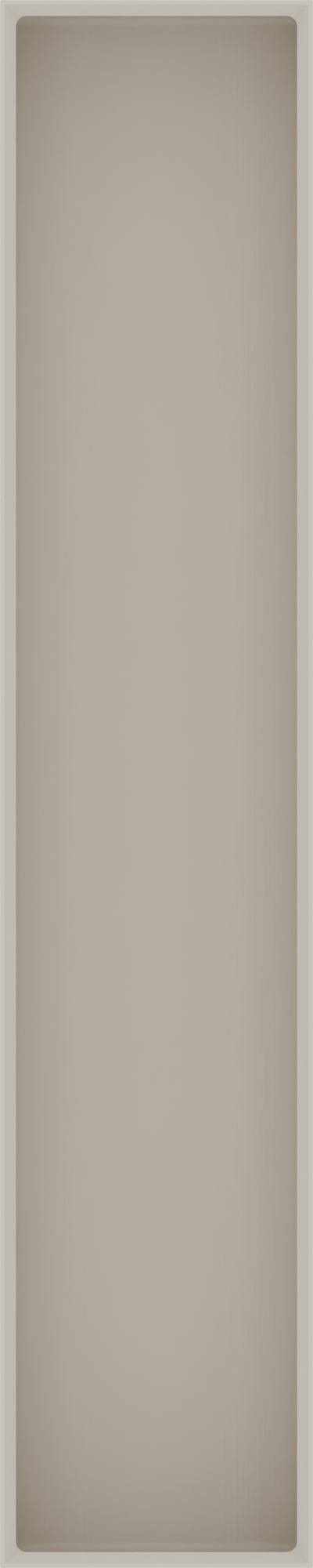 Long tray organiser – 10x2 (295 × 59 mm) in Muted White