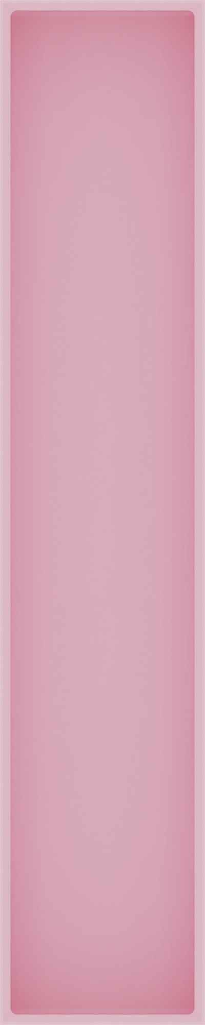 Long tray organiser – 10x2 (295 × 59 mm) in Sakura Pink