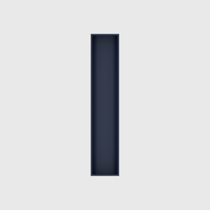 Long tray organiser – 10x2 (295 × 59 mm) in Army Blue