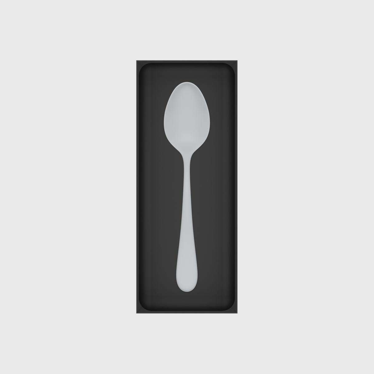 Long tray organiser – 10x4 (295 × 118 mm) — example contents in Charcoal Black