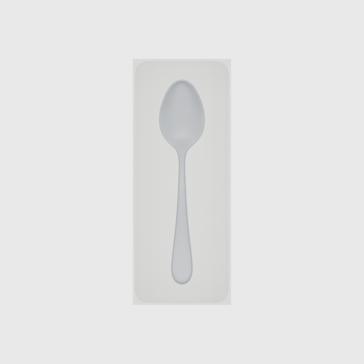 Long tray organiser – 10x4 (295 × 118 mm) — example contents in Cotton White