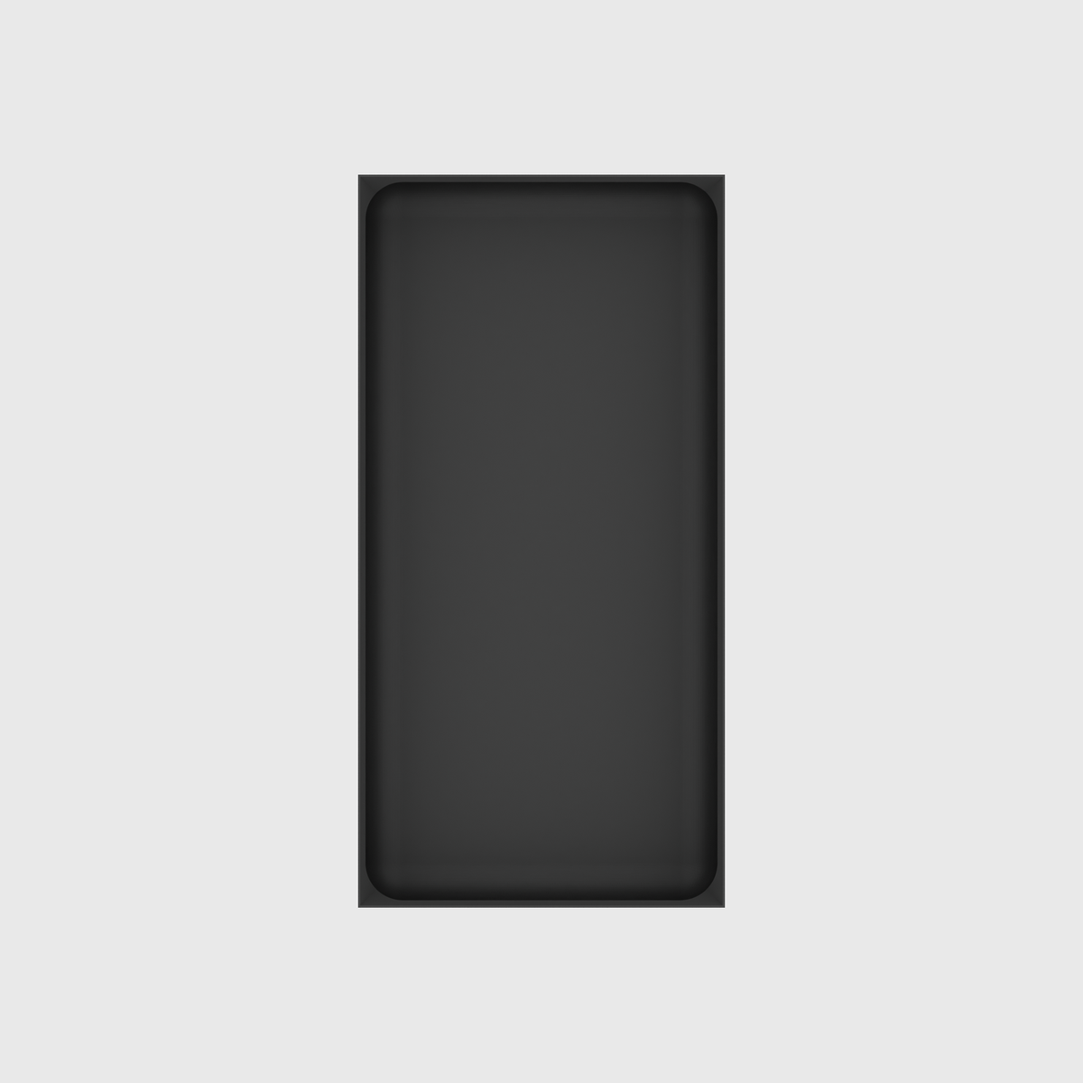 Long tray organiser – 10x5 (295 × 147.5 mm) in Charcoal Black