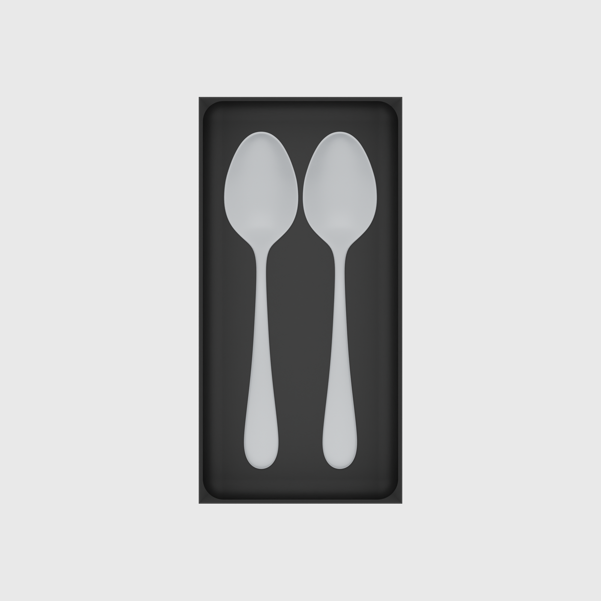 Long tray organiser – 10x5 (295 × 147.5 mm) — example contents in Charcoal Black