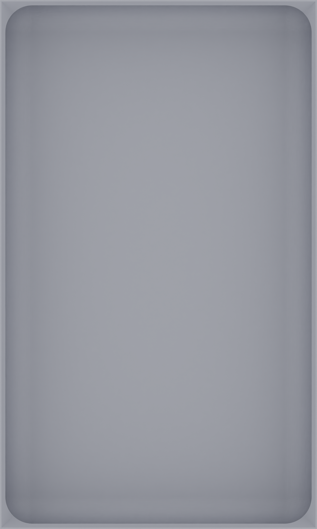 Long tray organiser – 10x6 (295 × 177 mm) in Fossil Grey