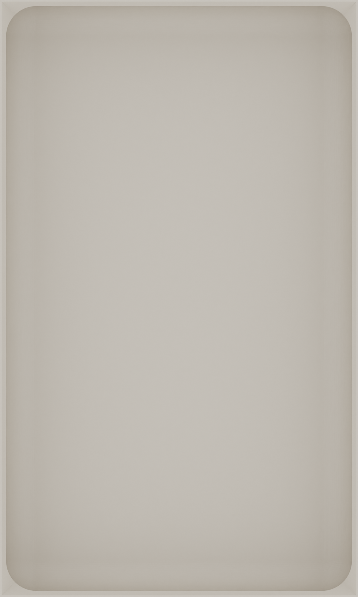 Long tray organiser – 10x6 (295 × 177 mm) in Muted White