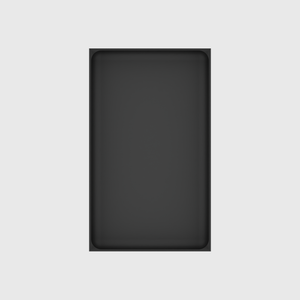 Long tray organiser – 10x6 (295 × 177 mm) in Charcoal Black