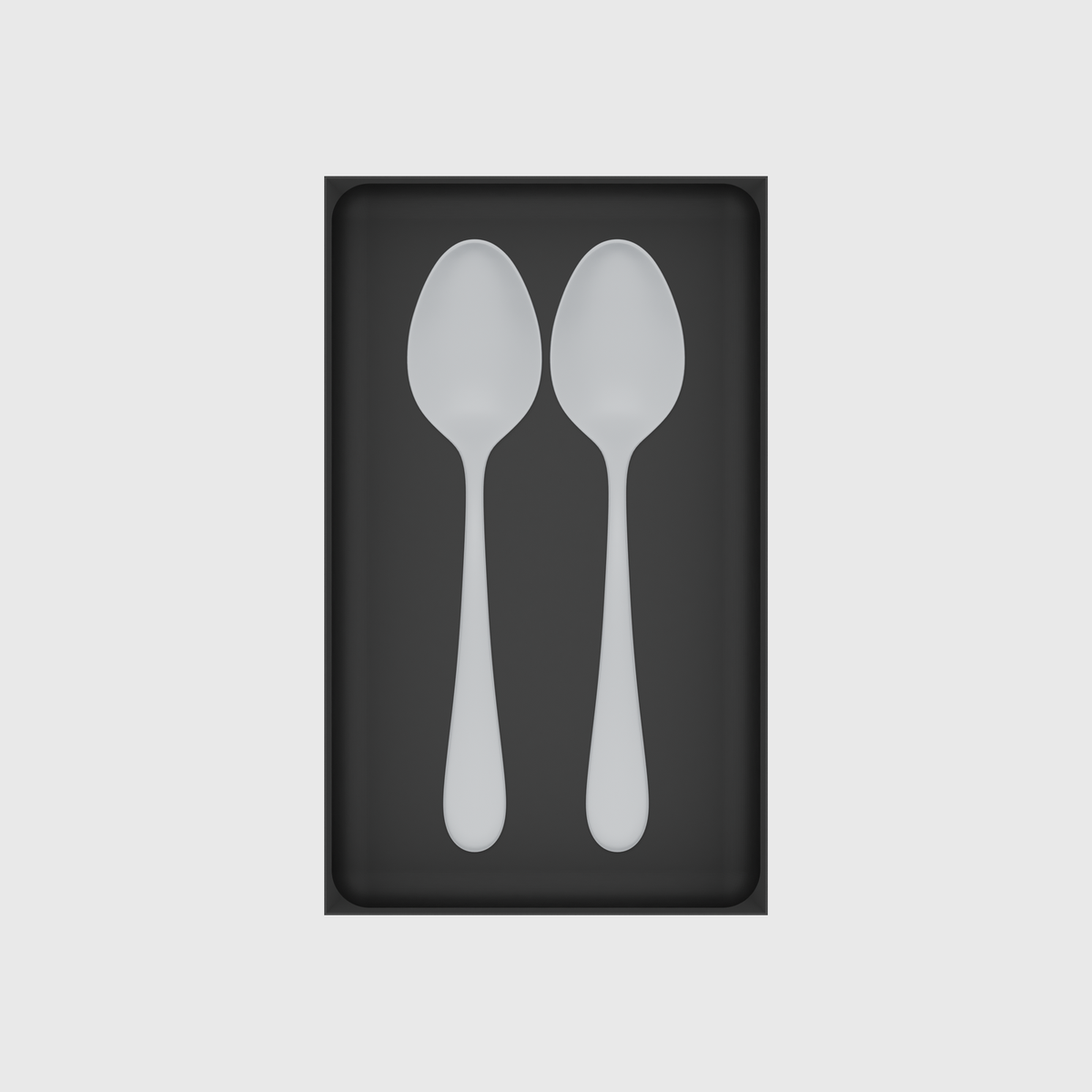 Long tray organiser – 10x6 (295 × 177 mm) — example contents in Charcoal Black