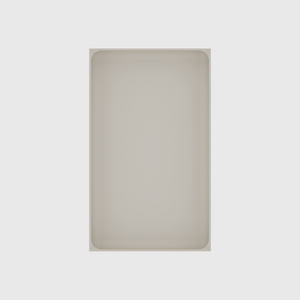 Long tray organiser – 10x6 (295 × 177 mm) in Muted White