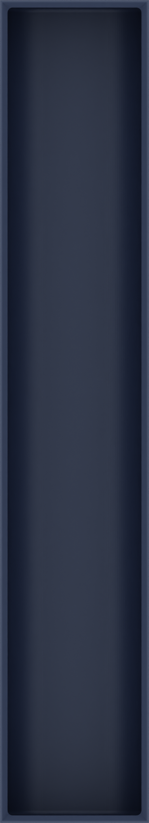 Long tray organiser – 11x2 (324.5 × 59 mm) in Army Blue