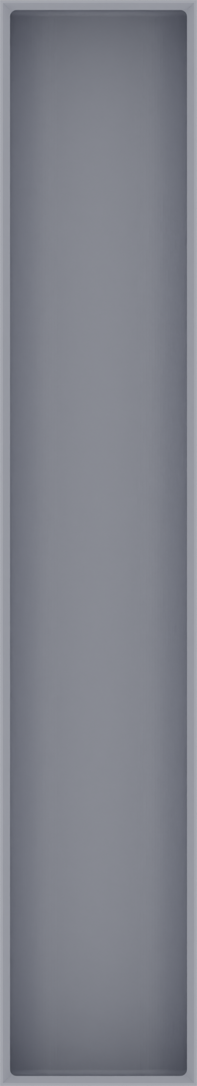 Long tray organiser – 11x2 (324.5 × 59 mm) in Fossil Grey