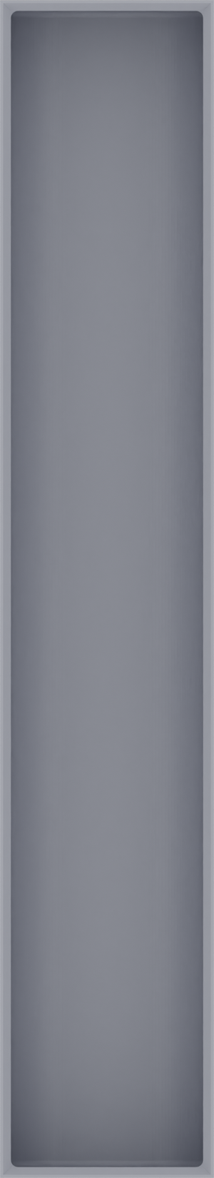 Long tray organiser – 11x2 (324.5 × 59 mm) in Fossil Grey