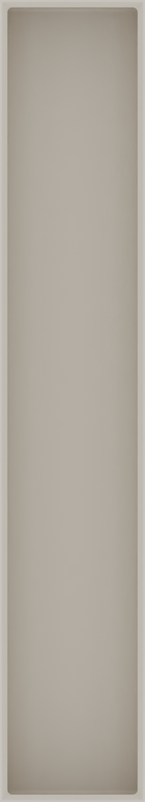Long tray organiser – 11x2 (324.5 × 59 mm) in Muted White