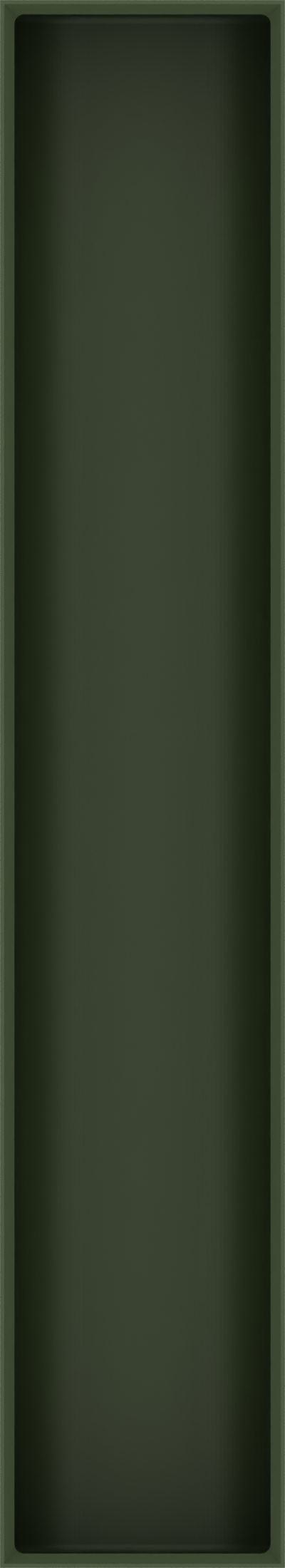 Long tray organiser – 11x2 (324.5 × 59 mm) in Olive Green