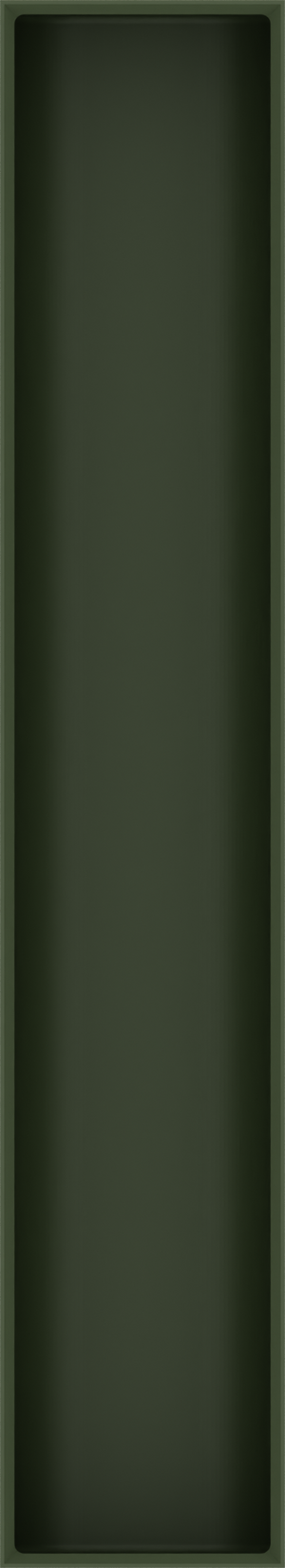 Long tray organiser – 11x2 (324.5 × 59 mm) in Olive Green