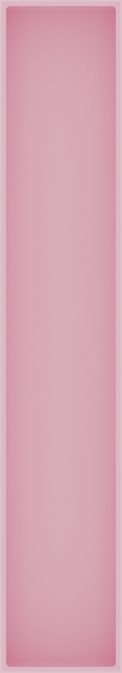 Long tray organiser – 11x2 (324.5 × 59 mm) in Sakura Pink