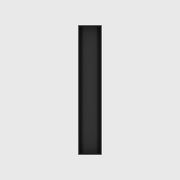 Long tray organiser – 11x2 (324.5 × 59 mm) in Charcoal Black