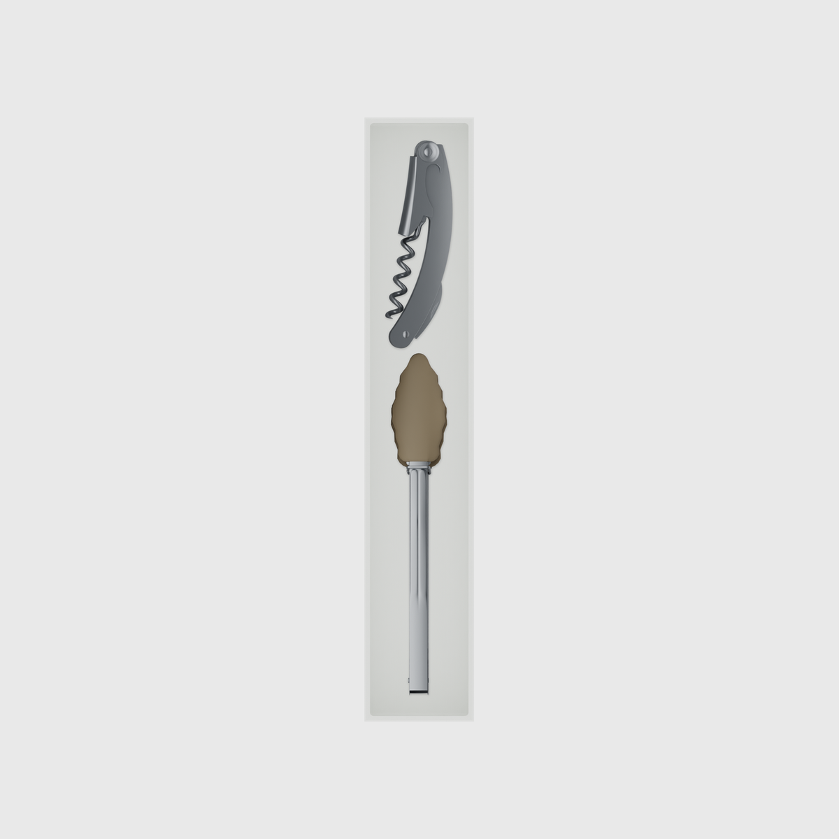 11×2 organiser with serving and opening tools — CottonWhite