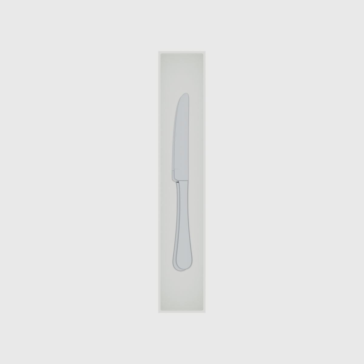 Long tray organiser – 11x2 (324.5 × 59 mm) — example contents in Cotton White
