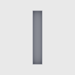 Long tray organiser – 11x2 (324.5 × 59 mm) in Fossil Grey