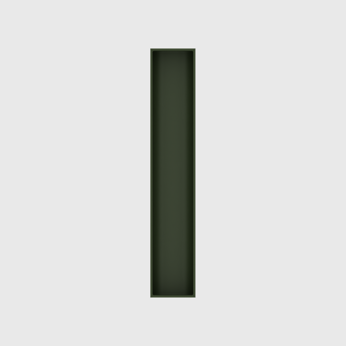 Long tray organiser – 11x2 (324.5 × 59 mm) in Olive Green
