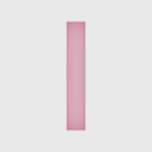Long tray organiser – 11x2 (324.5 × 59 mm) in Sakura Pink