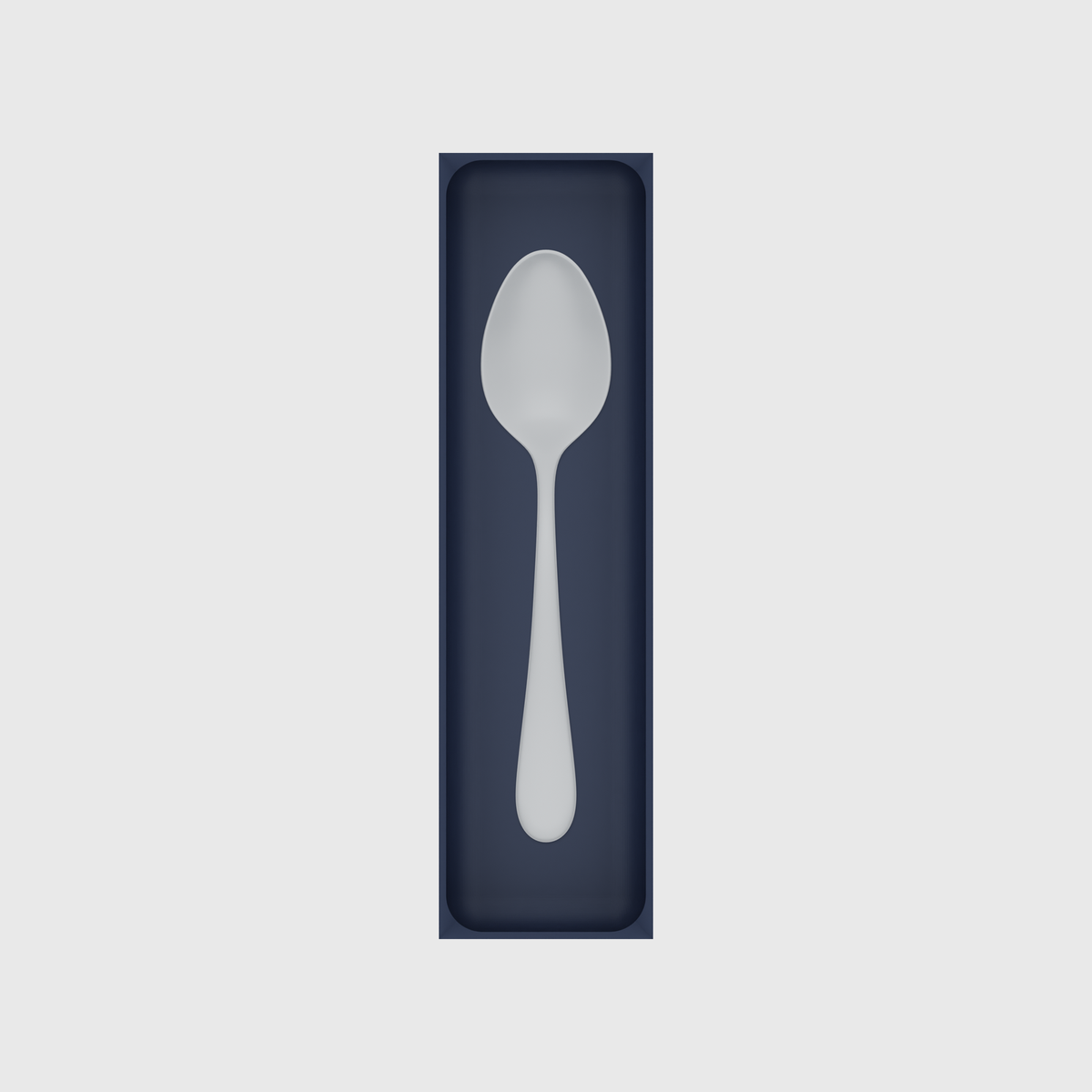 Long tray organiser – 11x3 (324.5 × 88.5 mm) — example contents in Army Blue