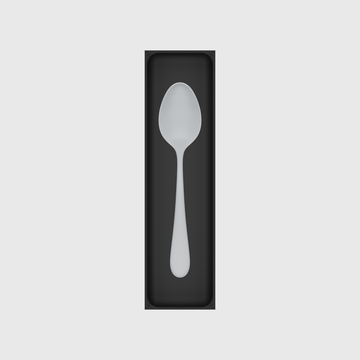 Long tray organiser – 11x3 (324.5 × 88.5 mm) — example contents in Charcoal Black