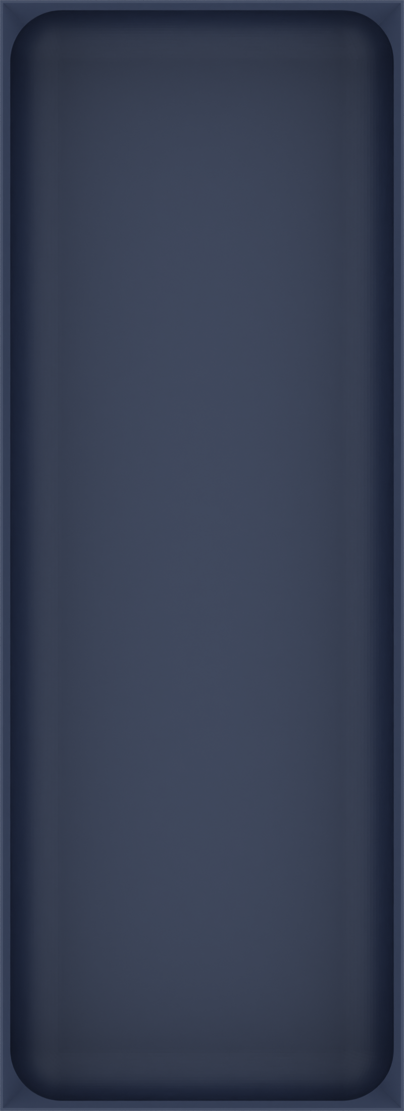 Long tray organiser – 11x4 (324.5 × 118 mm) in Army Blue