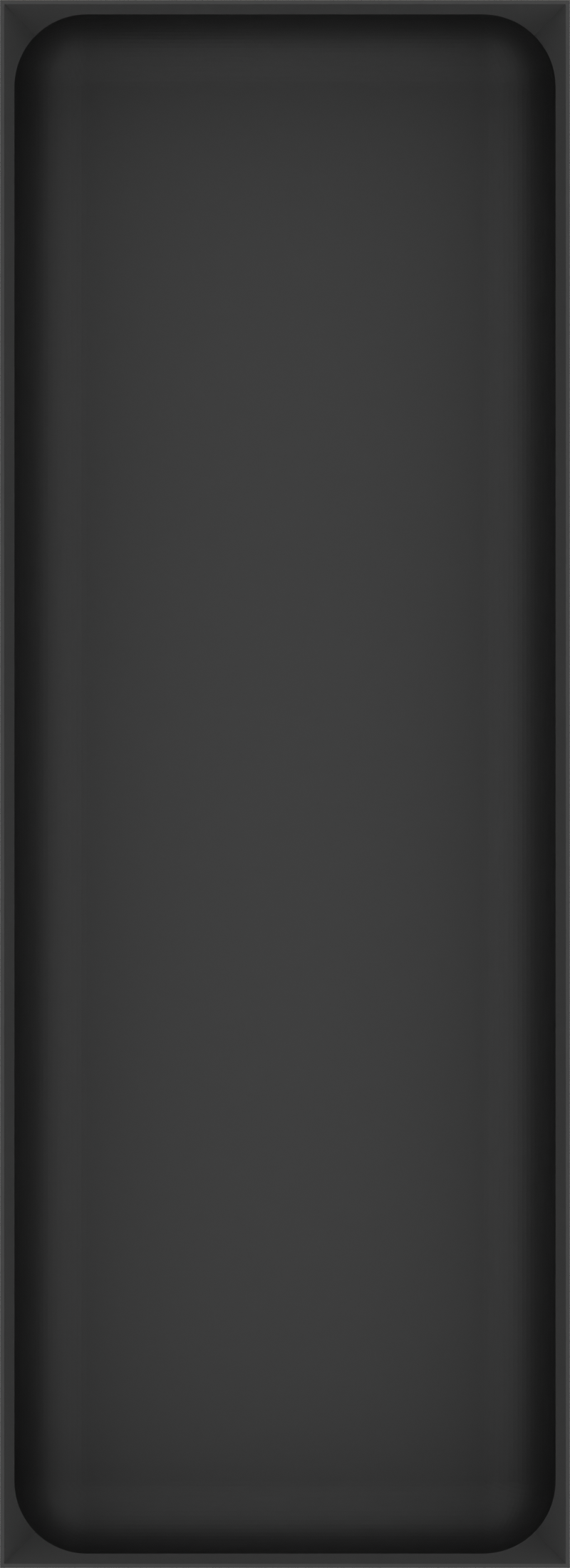 Long tray organiser – 11x4 (324.5 × 118 mm) in Charcoal Black