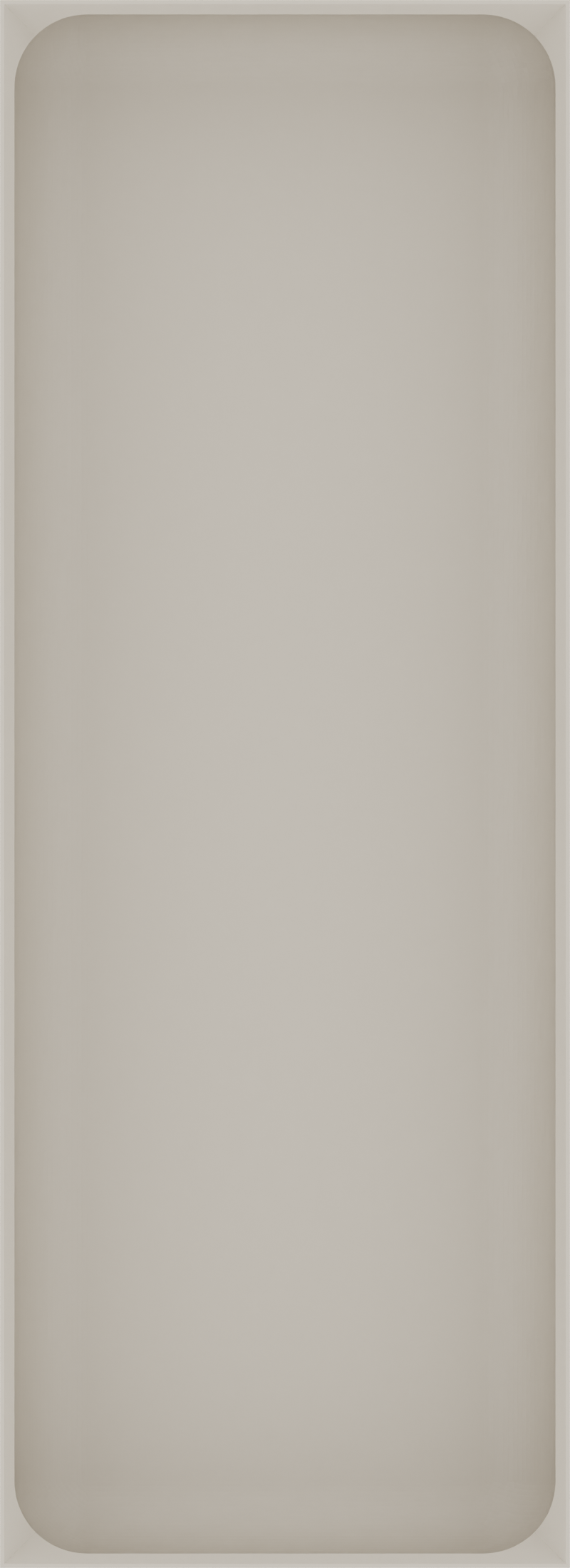 Long tray organiser – 11x4 (324.5 × 118 mm) in Muted White