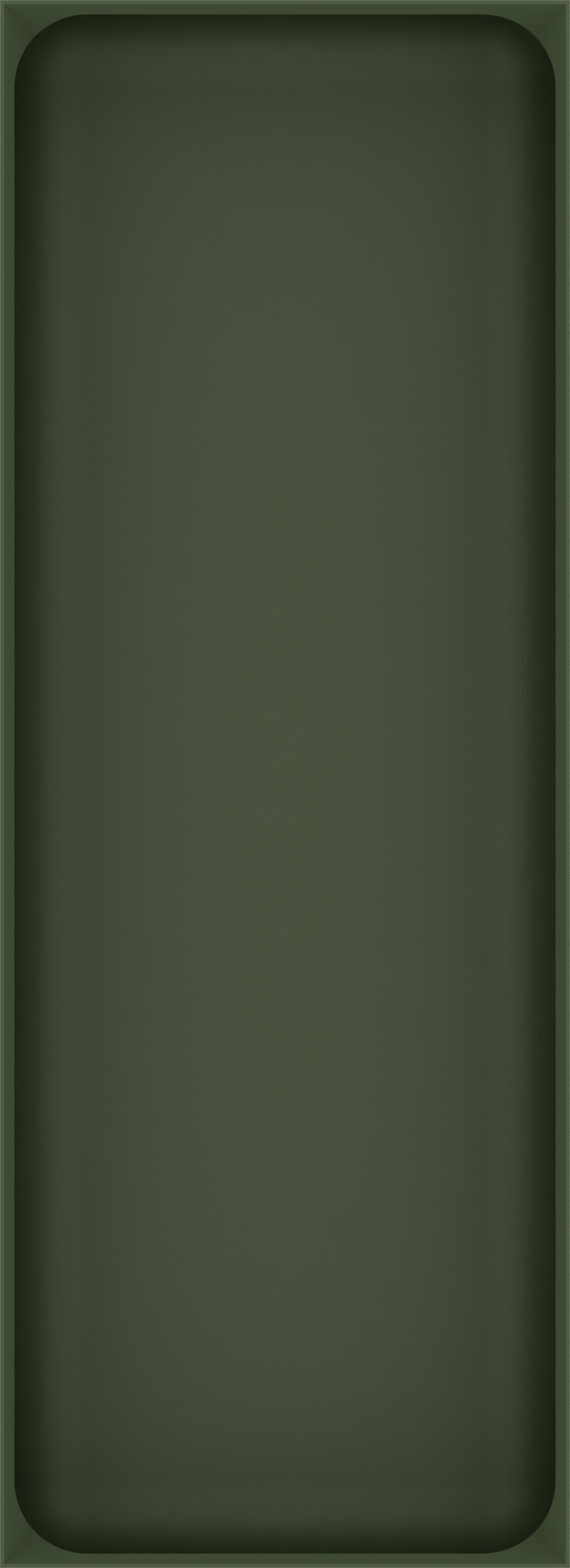 Long tray organiser – 11x4 (324.5 × 118 mm) in Olive Green