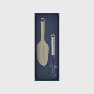 11×4 organiser with whisk and scraper — ArmyBlue