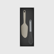 11×4 organiser with whisk and scraper — CharcoalBlack
