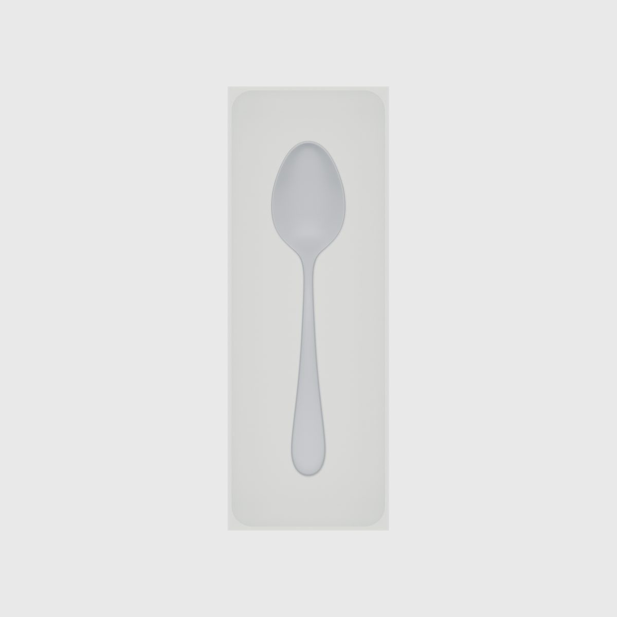 Long tray organiser – 11x4 (324.5 × 118 mm) — example contents in Cotton White
