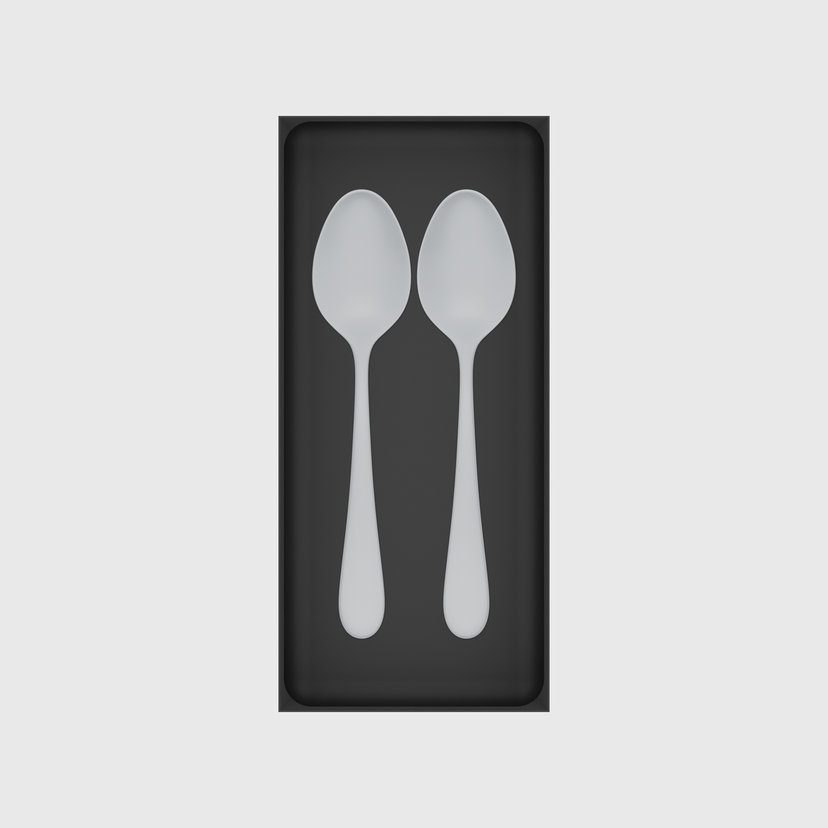 Long tray organiser – 11x5 (324.5 × 147.5 mm) — example contents in Charcoal Black