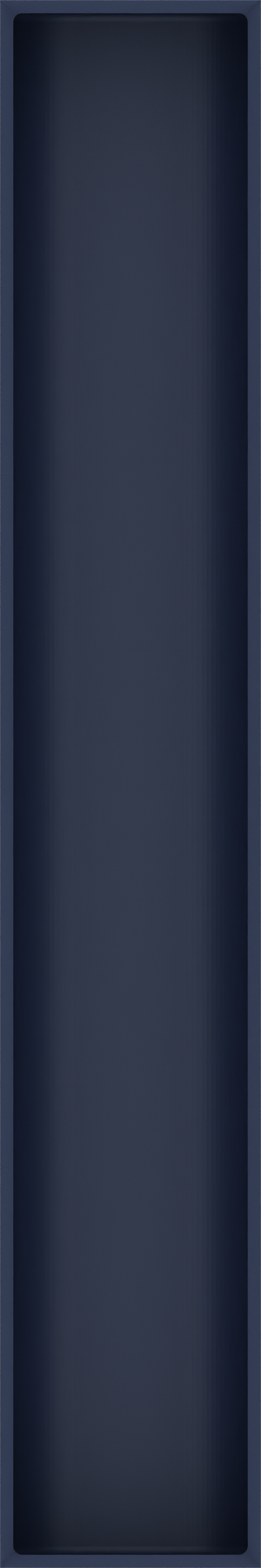 Long tray organiser – 12x2 (354 × 59 mm) in Army Blue