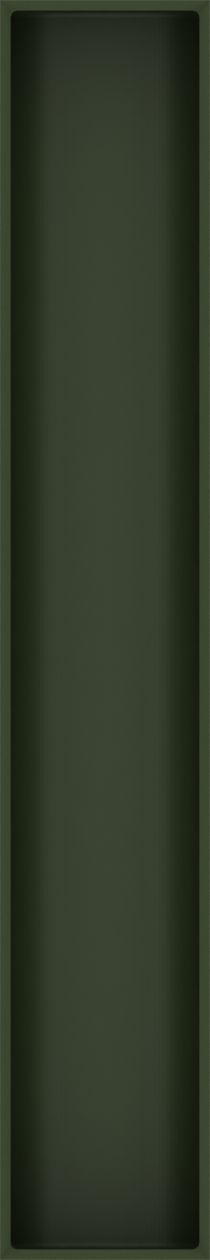 Long tray organiser – 12x2 (354 × 59 mm) in Olive Green