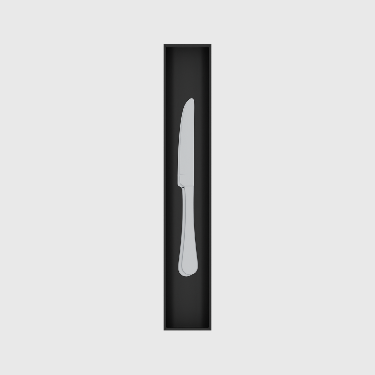 Long tray organiser – 12x2 (354 × 59 mm) — example contents in Charcoal Black