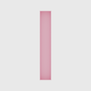 Long tray organiser – 12x2 (354 × 59 mm) in Sakura Pink